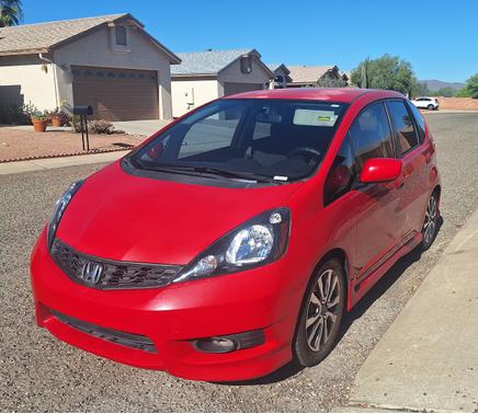 Red 2013 Honda Fit Sport