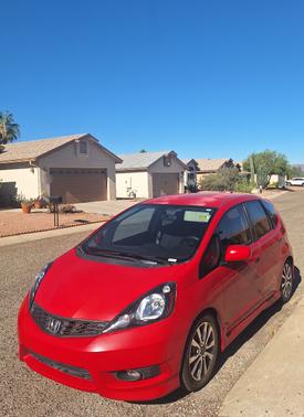 Red 2013 Honda Fit Sport