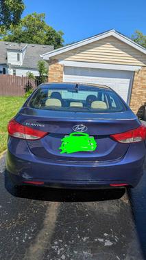 Blue 2013 Hyundai ELANTRA GLS