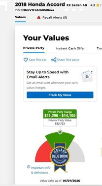 2018 Honda Accord EX