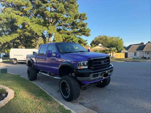 Purple 2001 Ford F-250 Lariat Crew Cab Super Duty