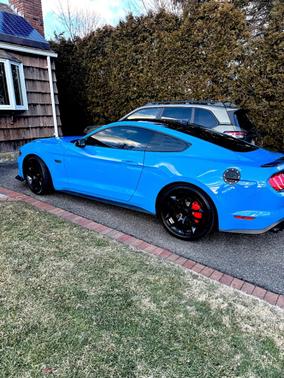 Blue 2022 Ford Mustang GT Premium