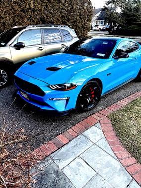 Blue 2022 Ford Mustang GT Premium