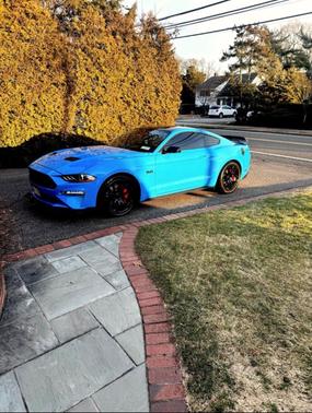 Blue 2022 Ford Mustang GT Premium
