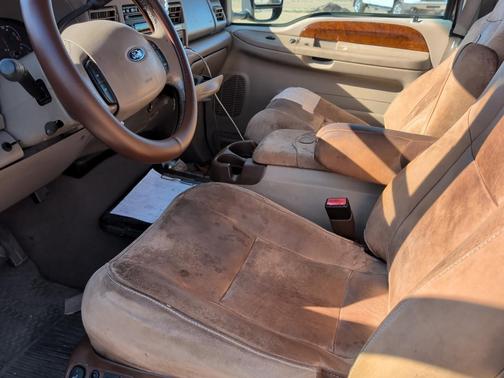 Red 2003 Ford F-250 Lariat Crew Cab Super Duty
