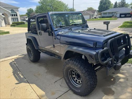 Blue 2005 Jeep Wrangler Unlimited