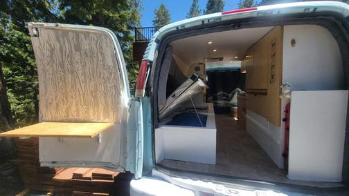 Blue 1997 Chevrolet Van 2500