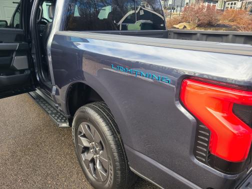 Black 2022 Ford F-150 Lightning LARIAT