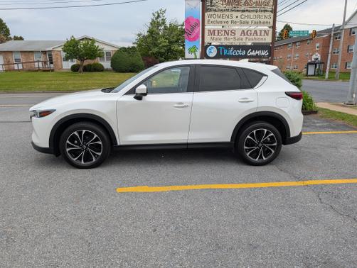 White 2022 Mazda CX-5 2.5 S Premium Package