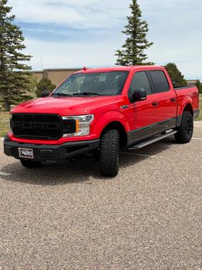 Red 2018 Ford F-150 Lariat
