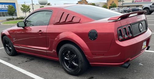 Red 2005 Ford Mustang GT