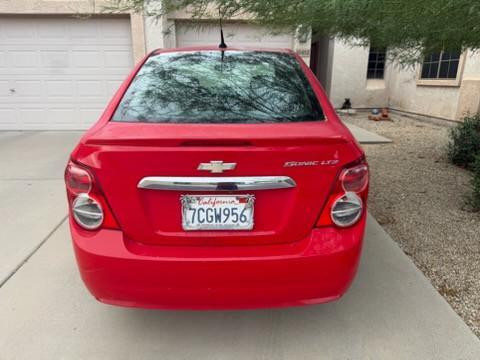 Red 2014 Chevrolet Sonic LTZ