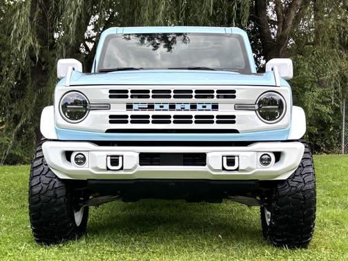 Blue 2025 Ford Bronco Heritage Edition