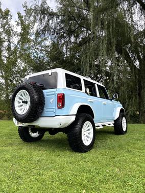 Blue 2025 Ford Bronco Heritage Edition