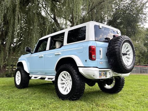 Blue 2025 Ford Bronco Heritage Edition
