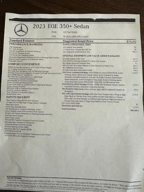 2023 Mercedes-Benz EQE 350+ Base