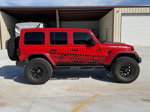 Red 2020 Jeep Wrangler Unlimited Sahara