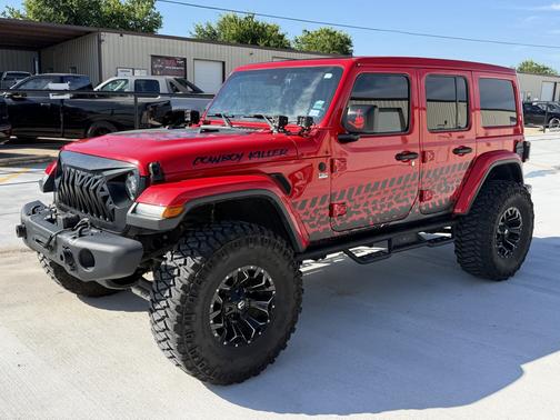 Red 2020 Jeep Wrangler Unlimited Sahara