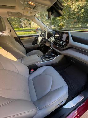 Red 2021 Toyota Highlander Platinum