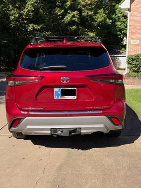 Red 2021 Toyota Highlander Platinum