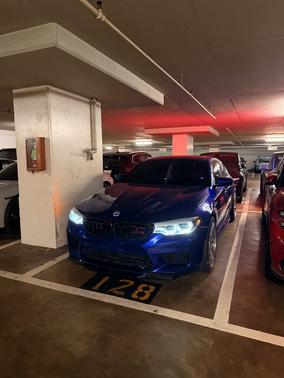 Blue 2019 BMW M5 Base