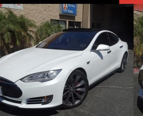 White 2014 Tesla Model S 85