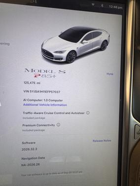 White 2014 Tesla Model S 85