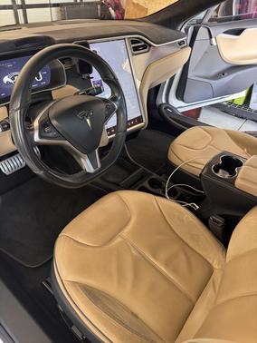White 2014 Tesla Model S 85