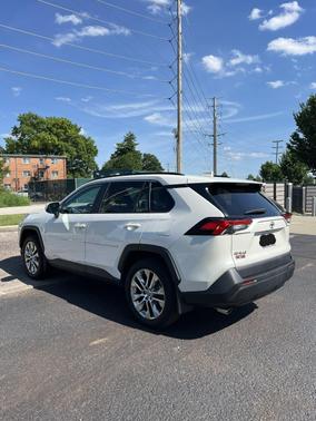 White 2021 Toyota RAV4 XLE Premium