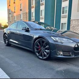 Gray 2016 Tesla Model S P90D