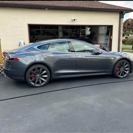 Gray 2016 Tesla Model S P90D