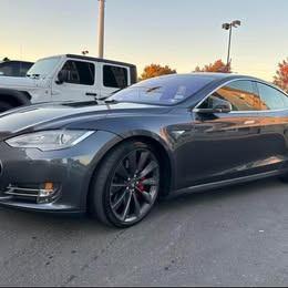 Gray 2016 Tesla Model S P90D