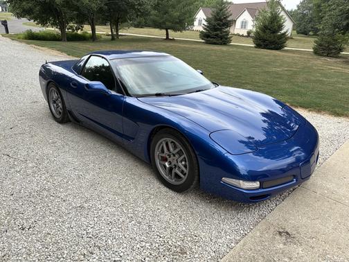 Blue 2003 Chevrolet Corvette Z06