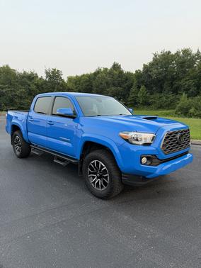 Blue 2021 Toyota Tacoma TRD Sport