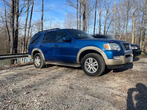 Blue 2010 Ford Explorer Eddie Bauer