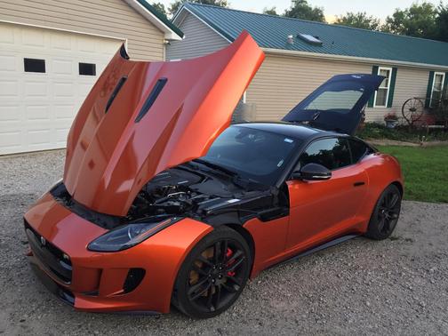 Orange 2015 Jaguar F-TYPE R