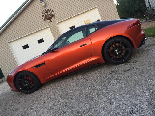Orange 2015 Jaguar F-TYPE R
