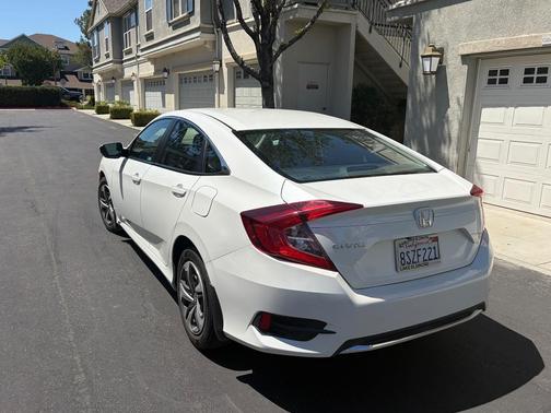 White 2020 Honda Civic LX