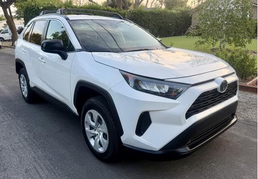 White 2019 Toyota RAV4 LE