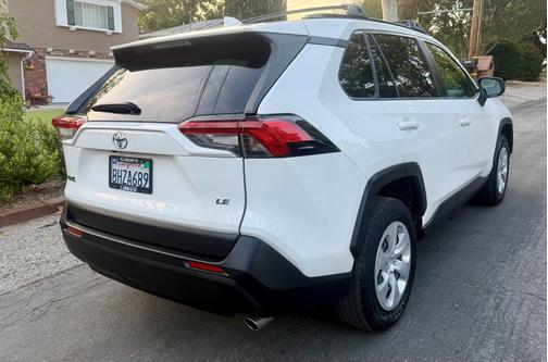 White 2019 Toyota RAV4 LE