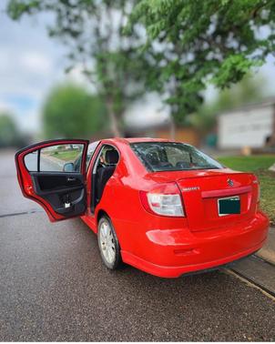 Red 2008 Suzuki SX4 Sport