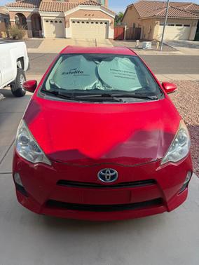 Red 2014 Toyota Prius c Two