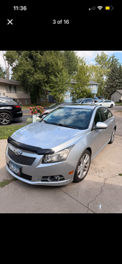 Silver 2014 Chevrolet Cruze LTZ