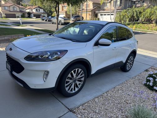 White 2021 Ford Escape Titanium