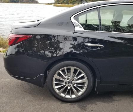 Black 2019 INFINITI Q50 3.0t LUXE