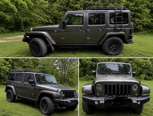 Gray 2016 Jeep Wrangler Unlimited Sahara