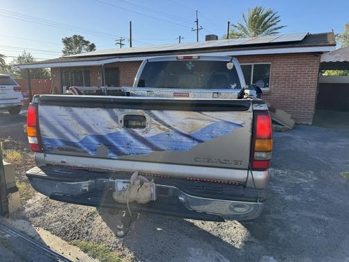 Gray 2001 Chevrolet Silverado 1500 LS Extended Cab
