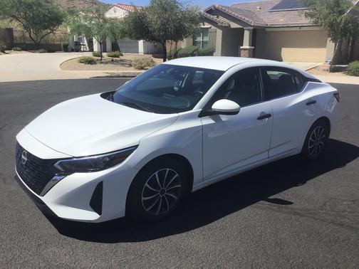 White 2025 Nissan Sentra S