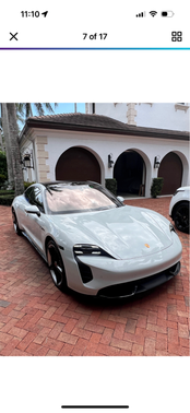 White 2022 Porsche Taycan Taycan Turbo S