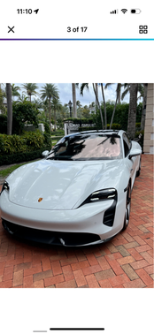 White 2022 Porsche Taycan Taycan Turbo S